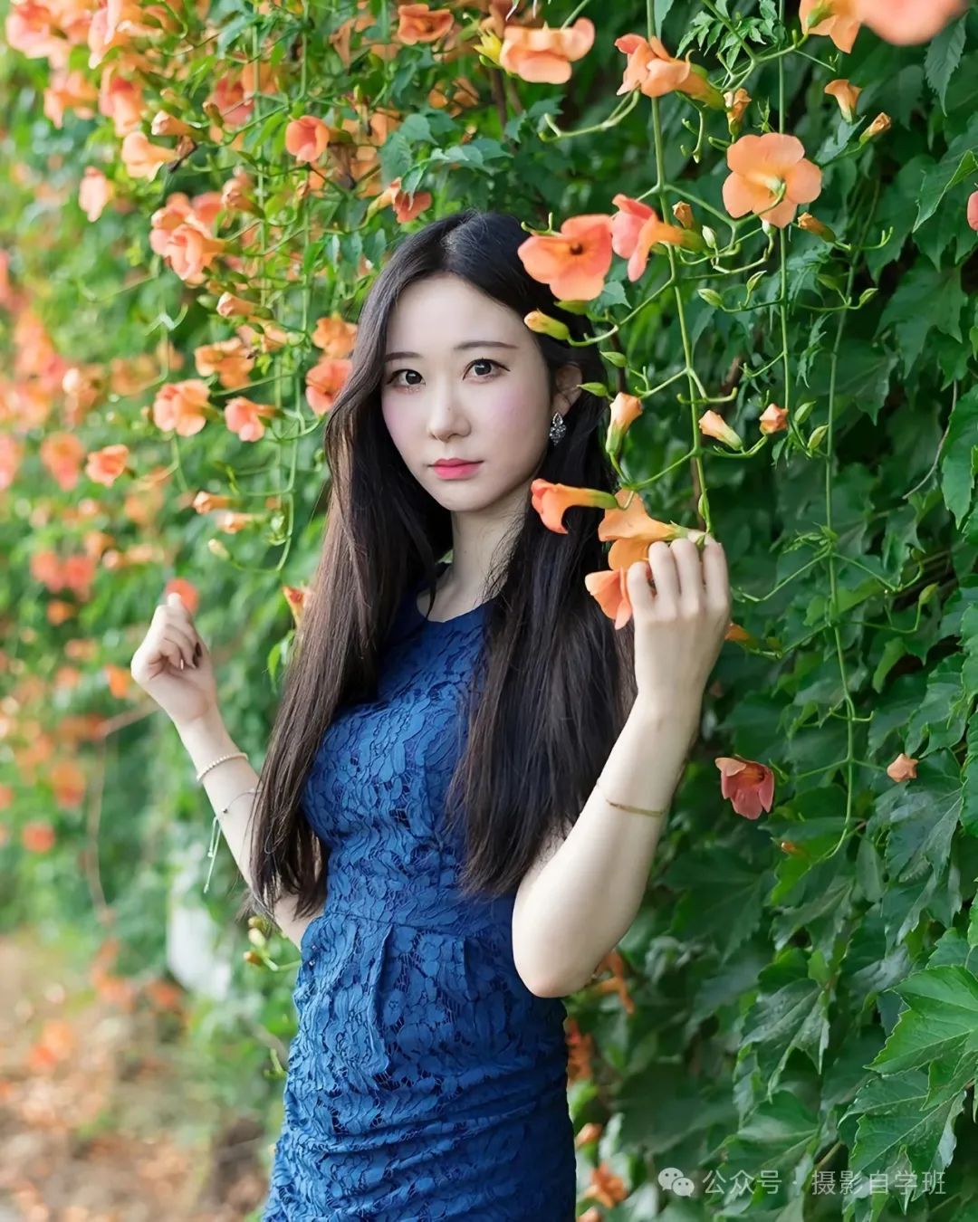 春天一个人拍照，12个姿势，摄影照片美如画-微乐乎